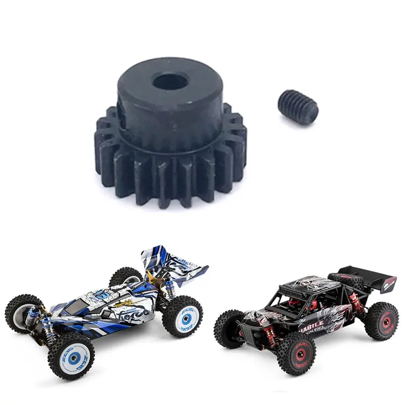 AS63-6X Steel 19T Motor Gear Pinion Gear 124016-2178 For Wltoys 144002 144010 124016 124017 Brushless RC Car Upgrades Parts