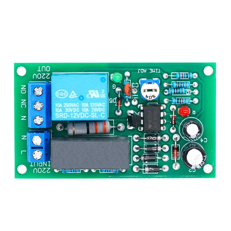 220V relay board, power on, time delay, circuit module, corridor switch, stair light, D1B5 view 3