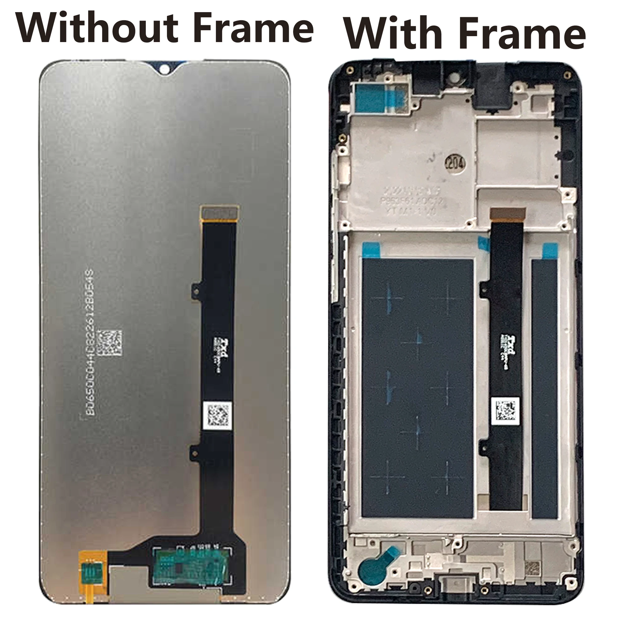 Original Pantalla Touch Screen For ZTE Blade A52 Full With Frame LCD Display Panel Glass Digitizer Assembly Replacement Parts