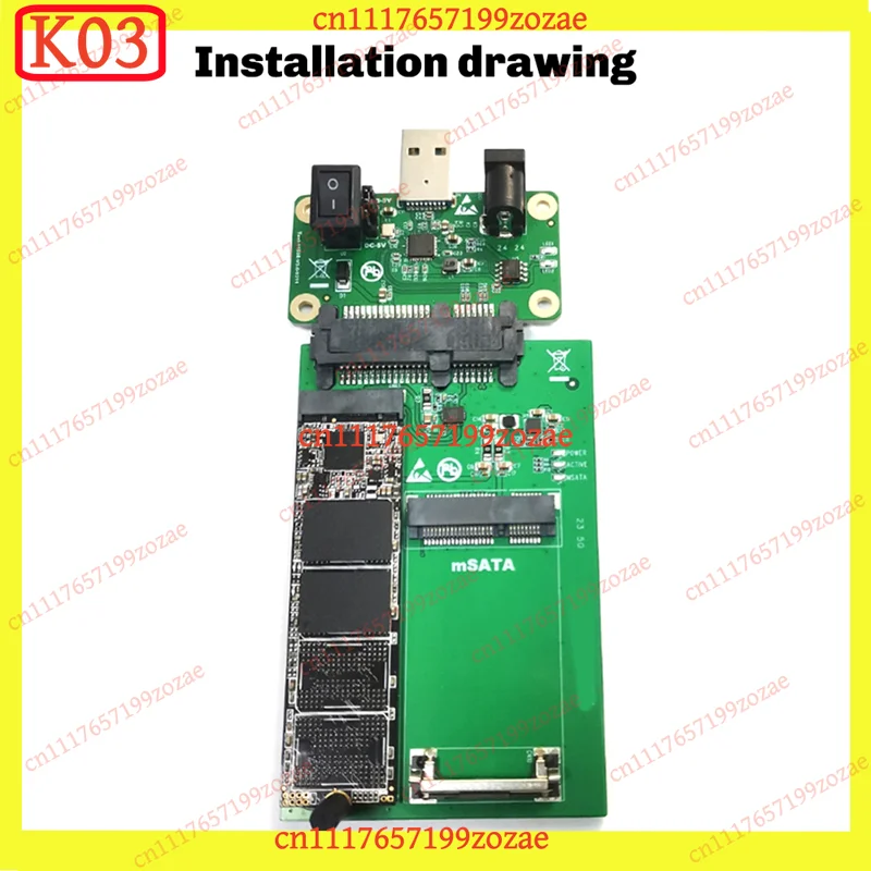 LK k3 SATA SSD Repair Tool Kit with USB Adapter Board, Master Card Opener for Solid State Drive Firmware Flashing