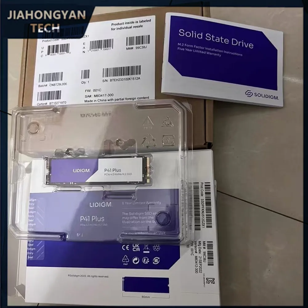 New Original For SolidiIgm Hynix P41 PLUS 512G 1T 2T SSD PCIe 4.0 2280 NVMe Solid State Drive M.2 P41 PLUS Laptop Hard Drive