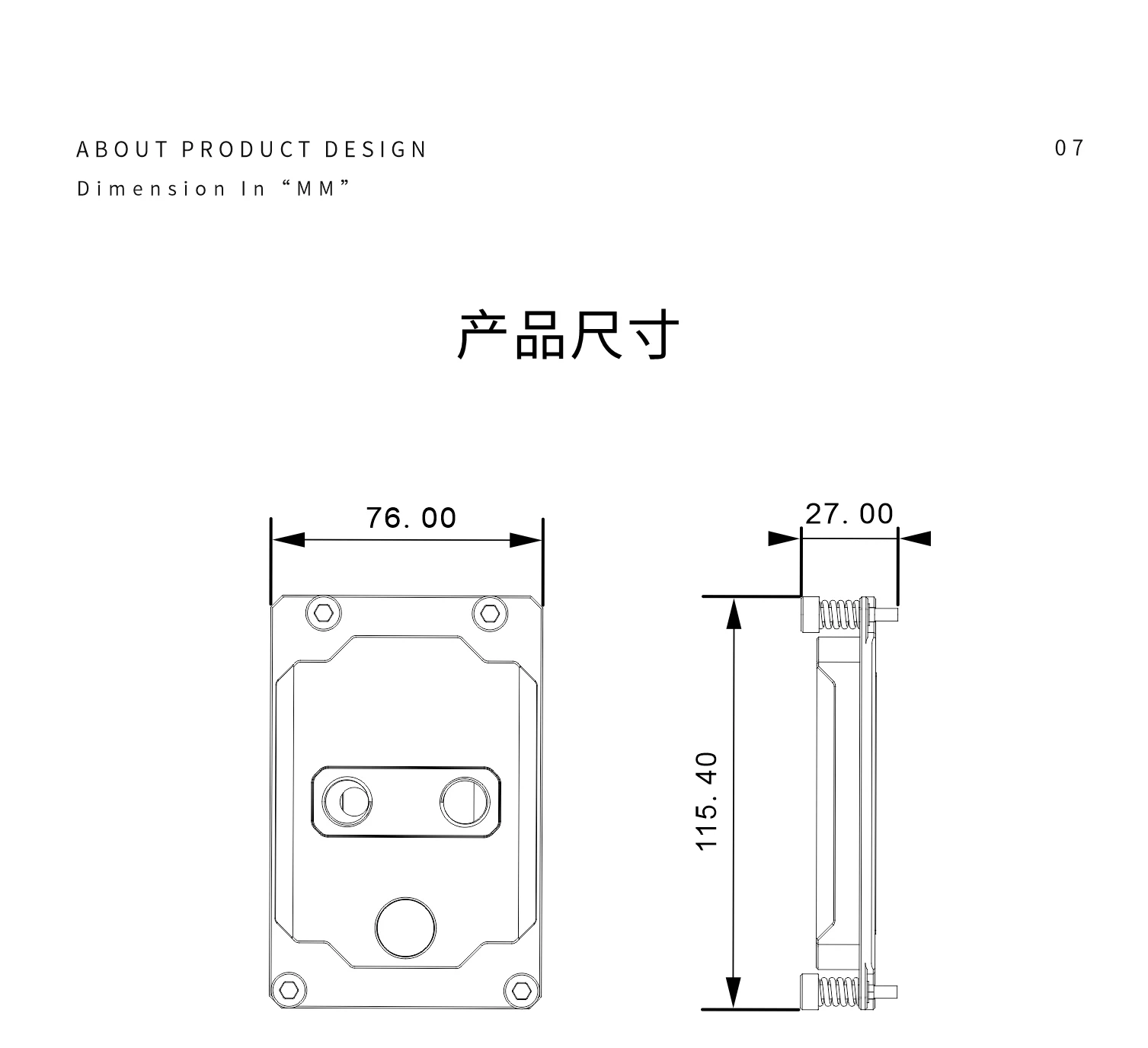 บล็อกน้ำระบายความร้อนซีพียู Bykski สำหรับซ็อกเก็ต AMD TR4 ซีพียูทรงสี่เหลี่ยม / ระบบระบายความร้อนด้วยน้ำแบบหม้อน้ำโลหะทองแดง / CPU-SP3-SR