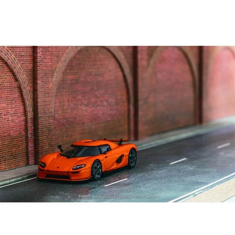 

TW In Stock 1:64 Koenigsegg CC850 Orange Diecast Diorama Car Model Collection Miniature Toys Tarmac Works