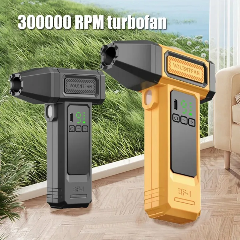 

Мини-вентилятор 300000 об/мин, электрическая воздушная тряпка, регулируемая скорость ветра, портативный турбо-сильный вентилятор, перезаряжаемая чистка автомобиля