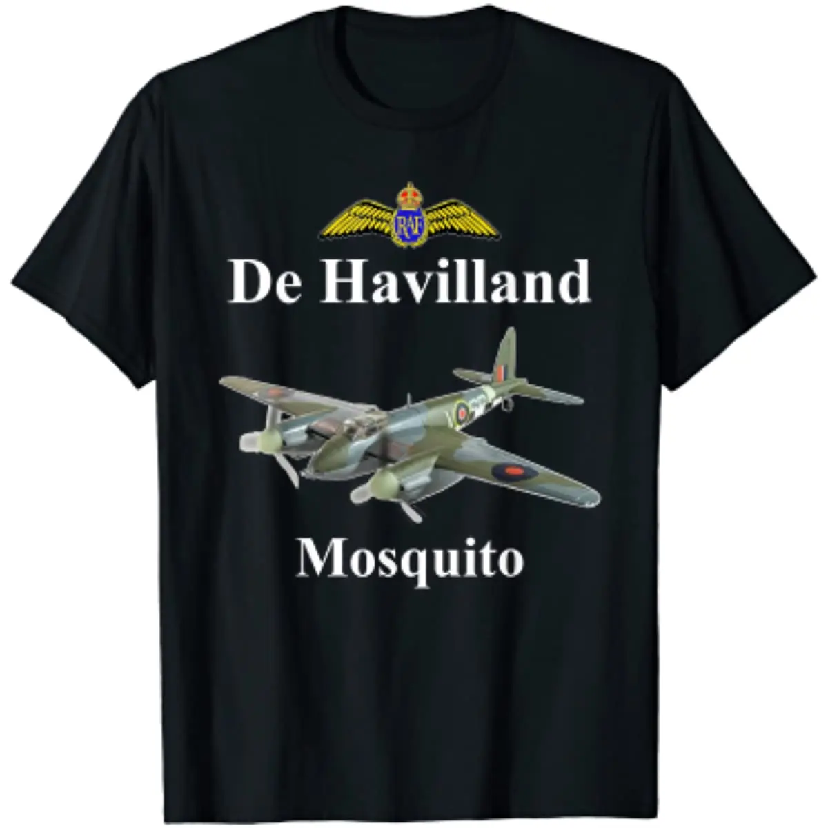 De Havilland Mosquito  Fighter Bomber Airplane Men T-Shirt Short Sleeve Casual 100% Cotton O-Neck T Shirt