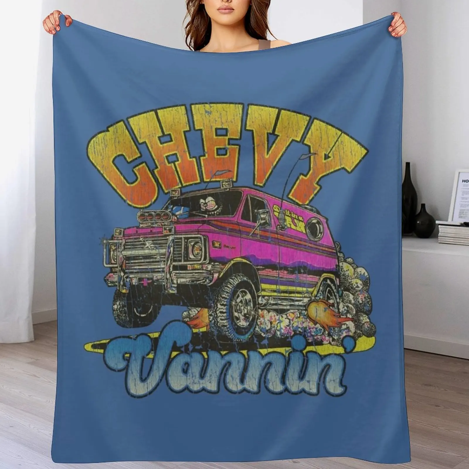 

Chevy Vannina 1974 Throw Blanket Decorative Soft Throw Blanket for Couch Sofa