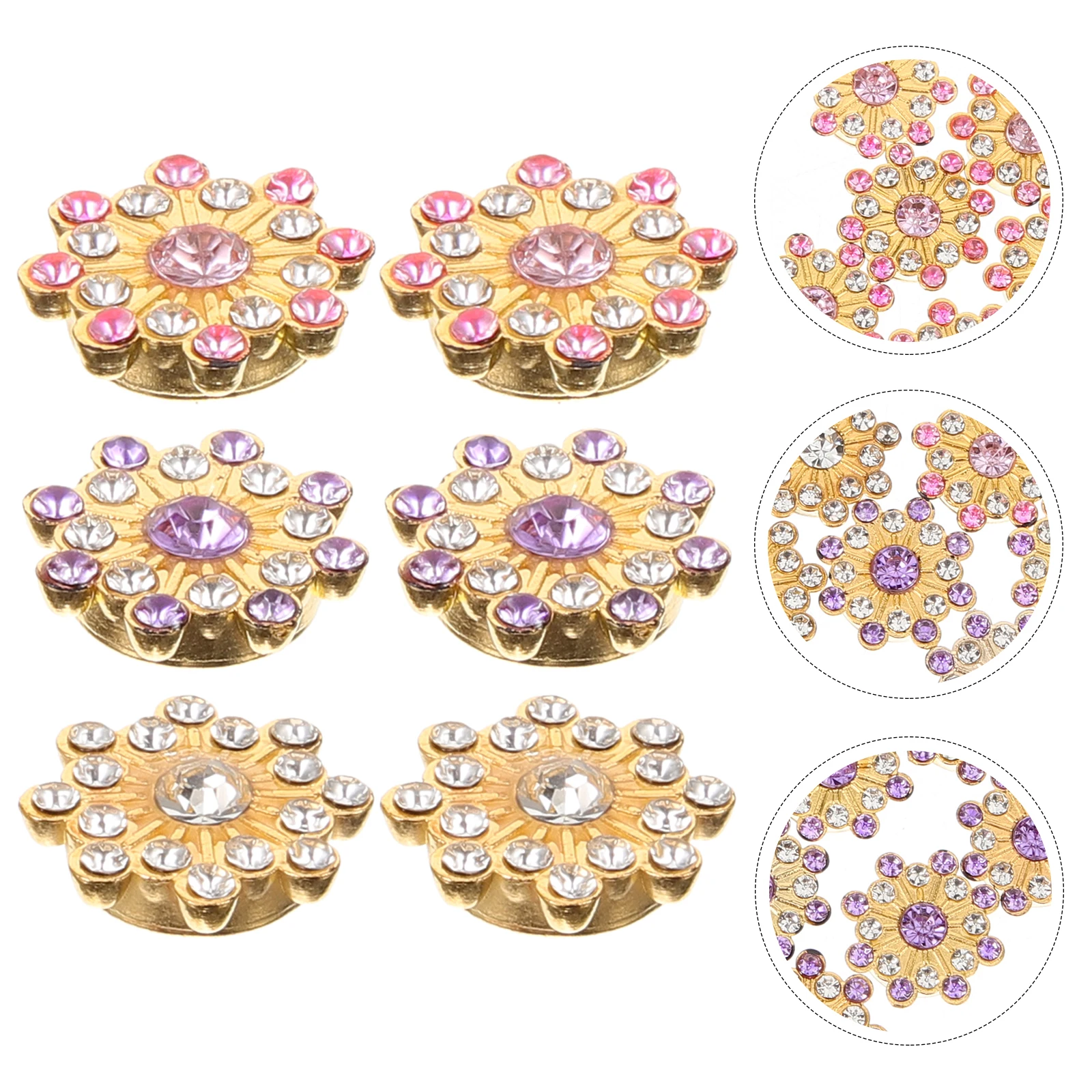 

150 Pcs Sunflower Diamond Heart Rhinestones Beads Embellishments Decoration Artificial for Craft Crafts