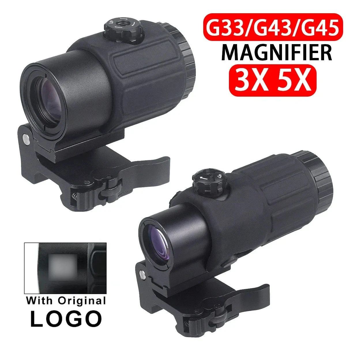 

551 552 553 Голографический коллиматорный прицел с красной точкой и 3X G43 G33/5X G45 Лупа Оружие Оптический рефлекторный прицел Охотничьи аксессуары