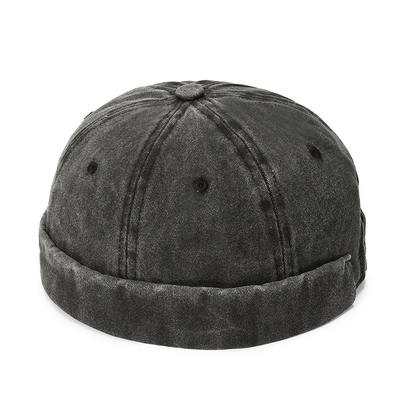 Casquette Hip-hop délavée style streetwear à visière souple - Chapeau de fermier unisexe et polyvalent