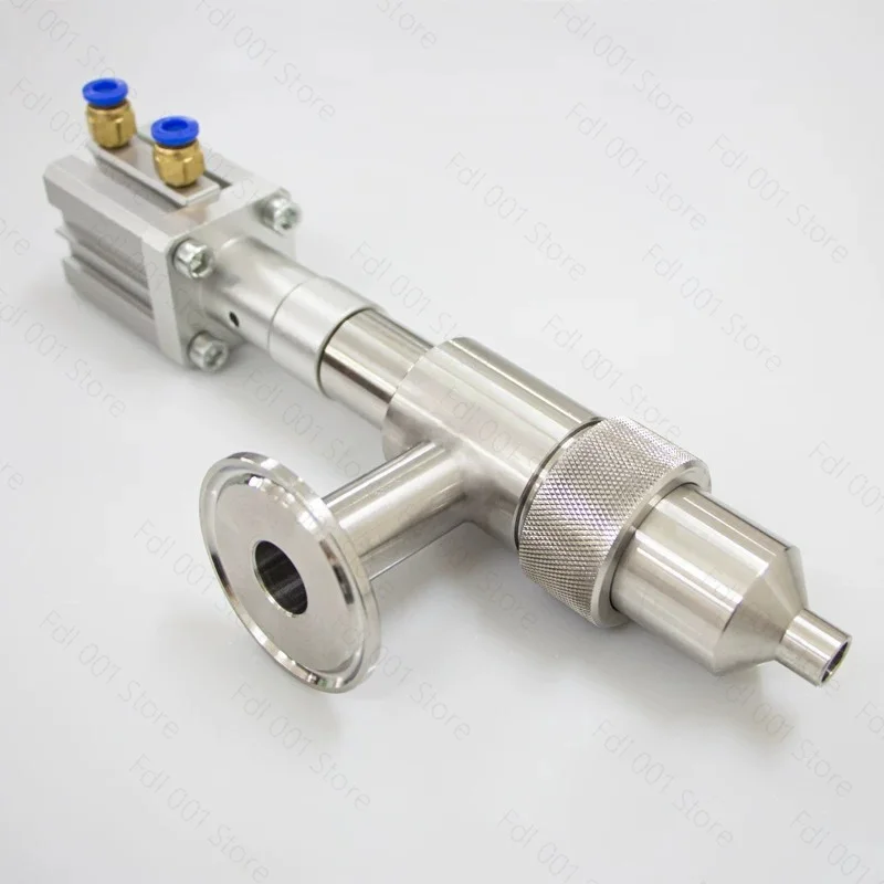 For Anti-drip filling head, chuck straight head, pneumatic filling machine accessories 304 stainless steel discharge nozzle