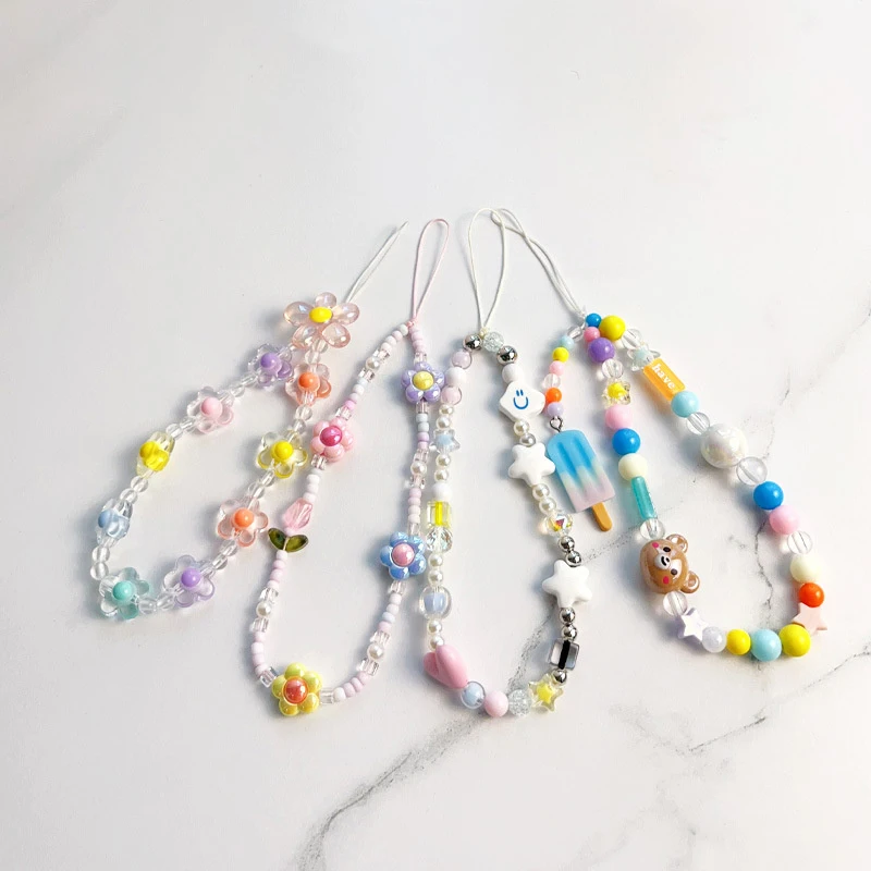 Handy kette Perlen Mode bunte Multi-Style-Tasche Anhänger Kleidung Trend Accessoires männliche und weibliche Studenten einfach