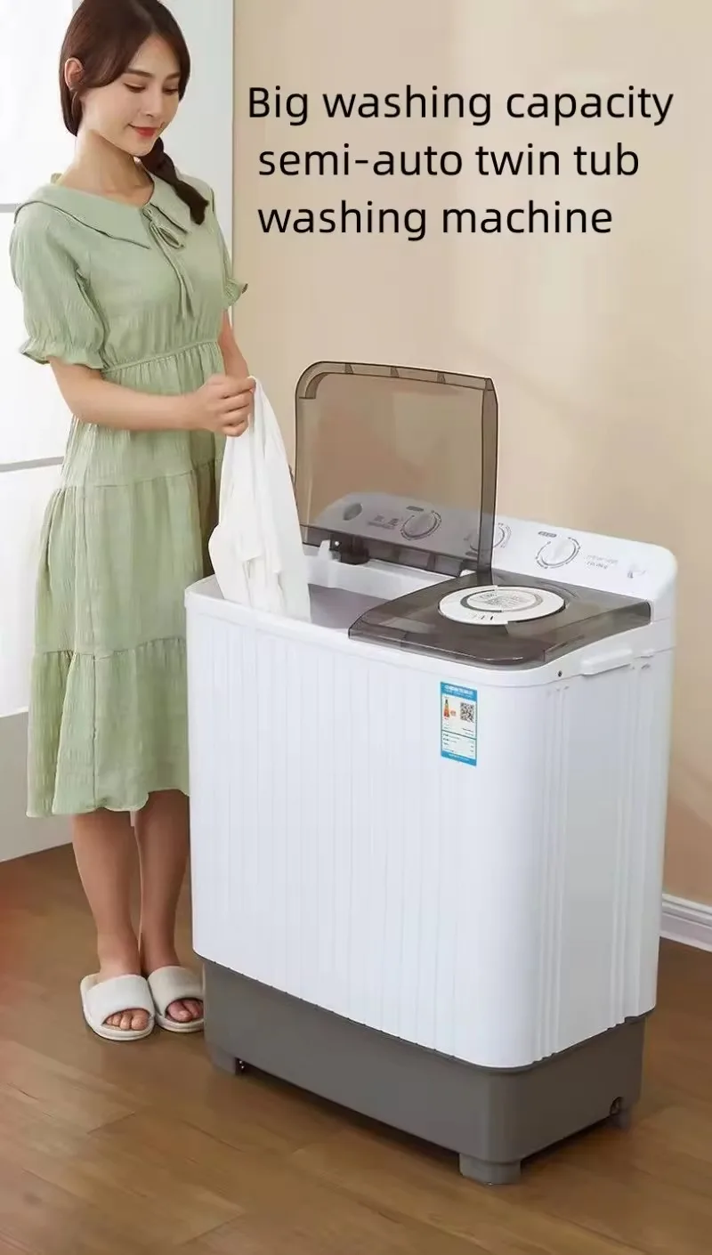 10 kgs semi-auto twin tub electric washer  simple control common style washer