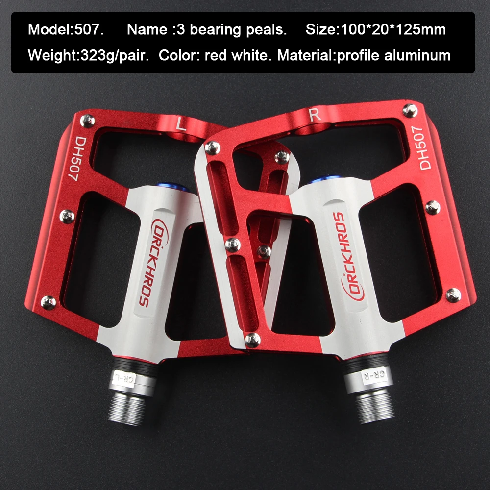 3 Bearings Bike Pedal Ultra-light Non-slip Aluminum Alloy CNC BMX MTB Road Bicycle Pedal Cycling Sealed Bearing Bike Accessories