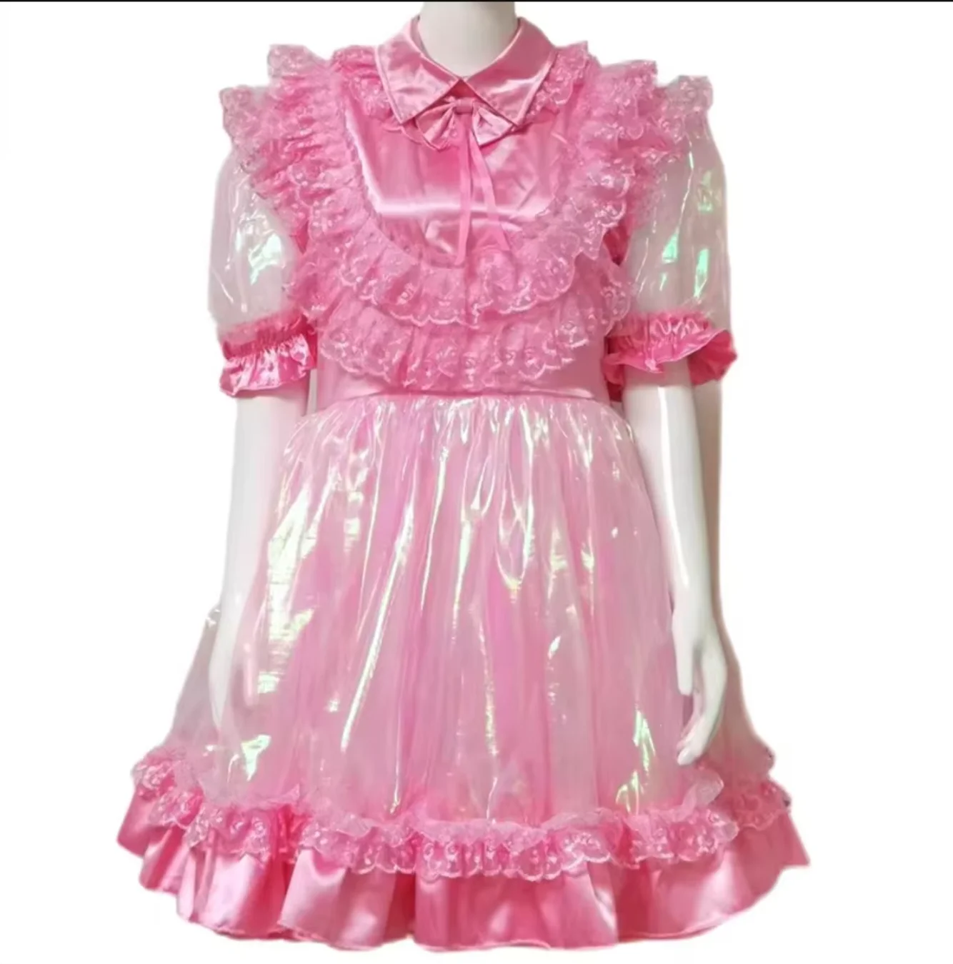 

Yarn Mini Fluffy Skirt Hot Sale French Adult Girls Satin Small Lapel Shoulder Foam Sleeve Organic Girly Role Play Customization