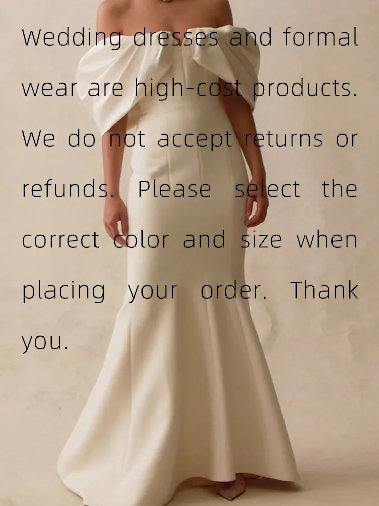 Elegante schulterfreie, gerüschte, ärmellose Meerjungfrau-Brauthochzeitskleider aus Satin, maßgeschneidert