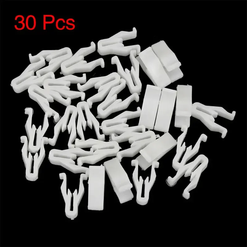 Anti-corrosion Anti-wear Durable New Parts Practical Accessories Switch Bezel Clip 30pcs Auto Plastic White Car