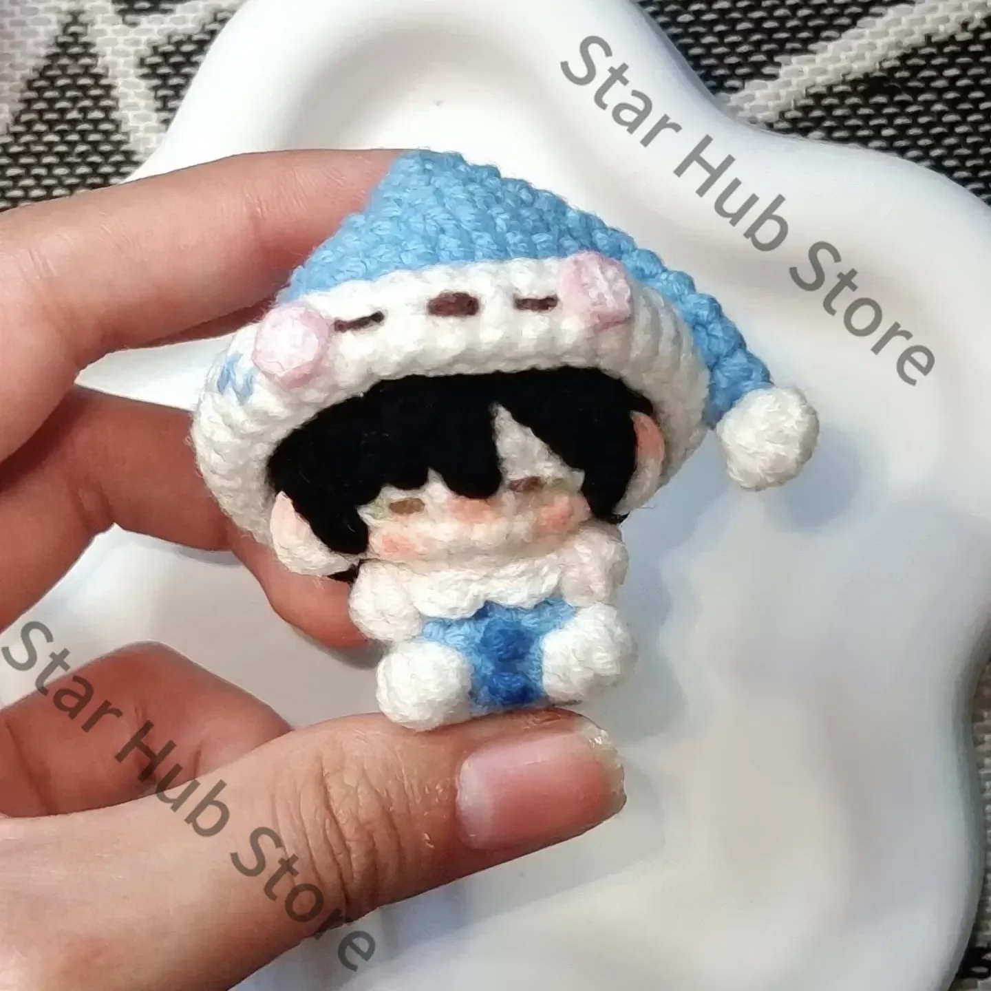 Love and Deepspace Rafayel Zayne Sylus Cosplay Anime Purely Hand-crocheted Doll Hanging Drop Ornament Maumet Game Gifts Kawaii