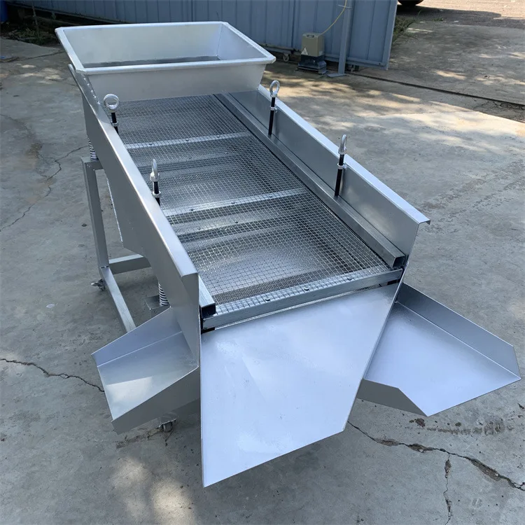 Multi-use Linear Vibration Sifter Coffee Bean Grain Corn Soybean Sesame Size Separator for Small Food Processing Workshop