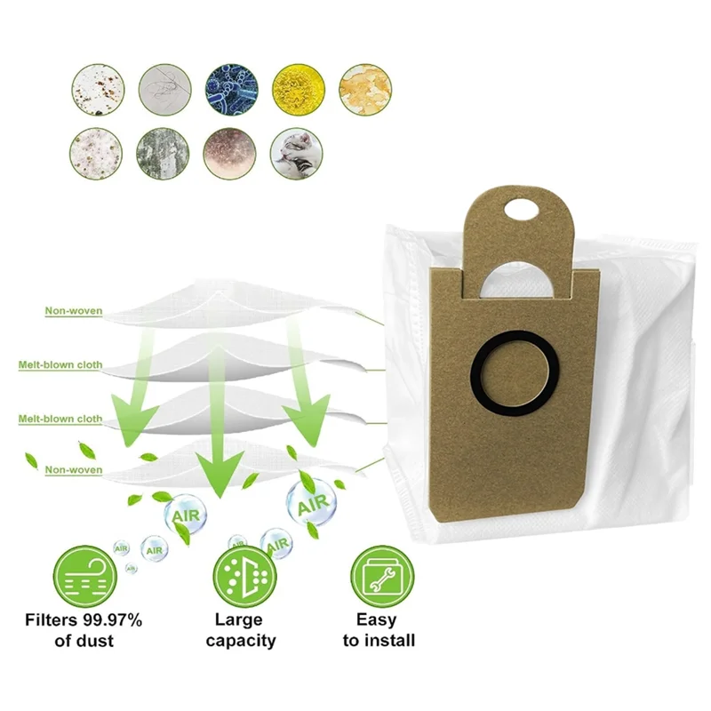 AB43-30PCS اكسسوارات كيس لجميع الغبار ل Imou L11 L11 برو جهاز آلي لتنظيف الأتربة كيس لجميع الغبار القمامة