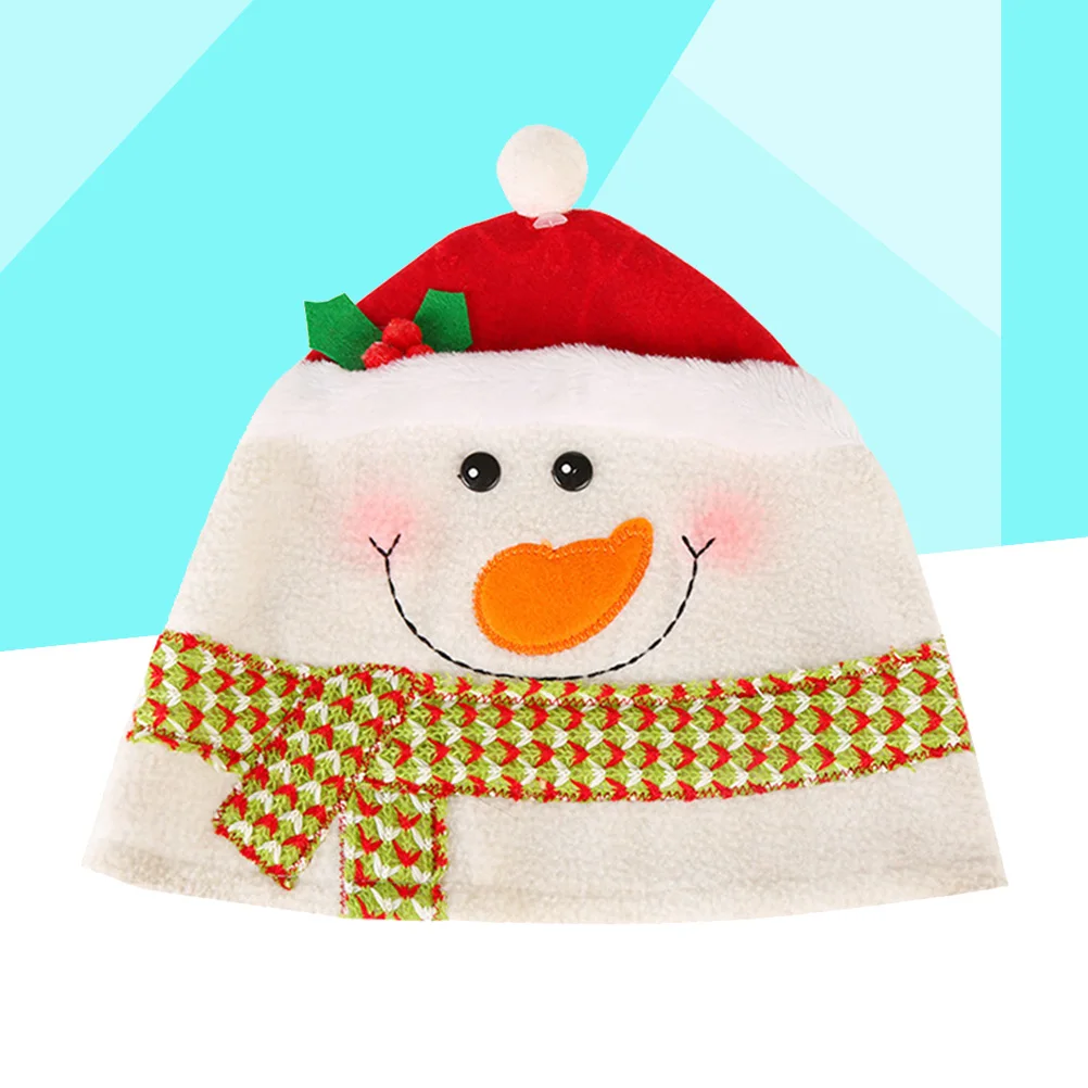

Festive Snowman Christmas Hat in Red Adorable Print Comfortable Fit for Holiday Parties Photo Shoots Kids Costume Accessory