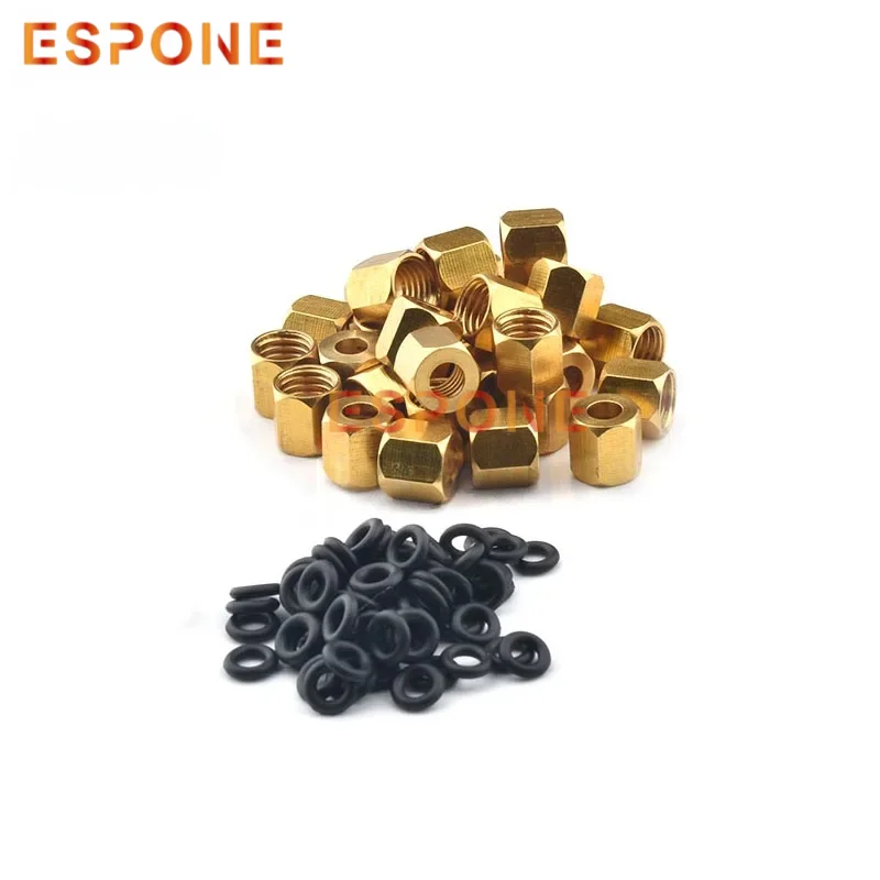 

ESPONE 20PCS Copper Screw with O-Ring - For Damper DX4, Fits 4×3mm/3×2mm Ink Tube