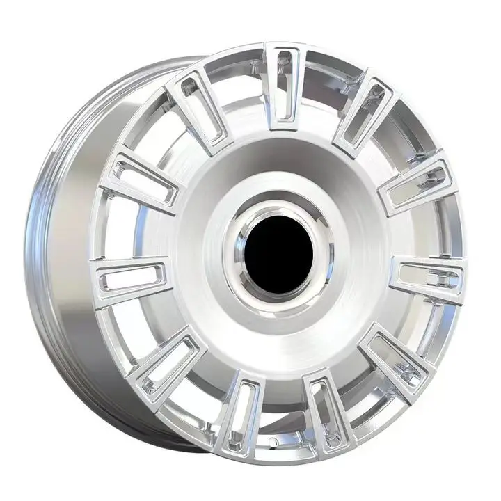 Chrome Forged Wheel Hub New Lightweight Aluminum Alloy Off-Road Adaptation 8.5-10J Width ET15mm Multi-PCD Replacement