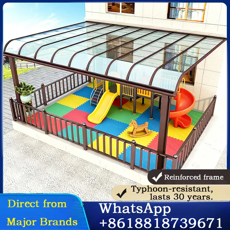 

Изготовленный для современной гостиной на открытом воздухе Прочный водонепроницаемый легко собираемый алюминиевый тент для террасы с навесом идеально подходит для патио и садов