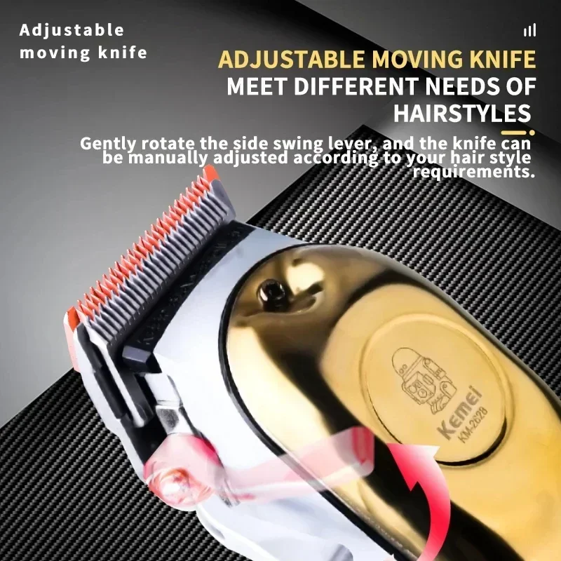 Kemei Hair Clipper Km-2628 Km-2299 Km-1102 Barber Blading Hair Cutting Machine Clipper Grooming Cordless Rechargeable Shaver view 3