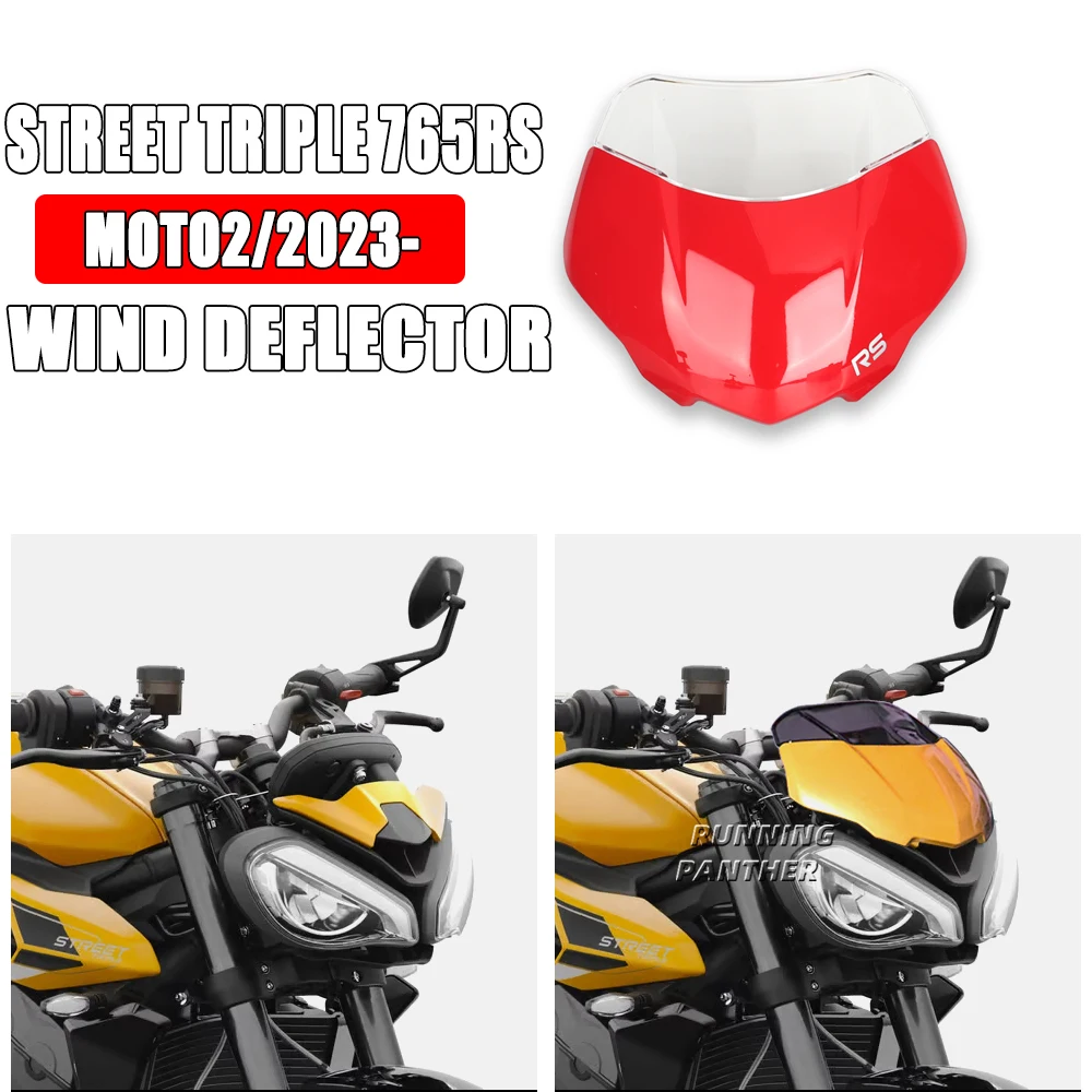 

FOR Street Triple 765RS 765RS 765RS moto2 2023 Motorcycle Accessories Windshield Windshield Sports Windshield Deflector