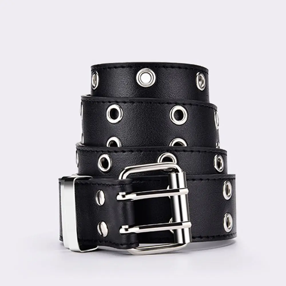 Fashion Sweater Overcoat Apparel Accessories PU Leather Punk Waist Belt Adjustable Jeans Girdles Goth Waistband