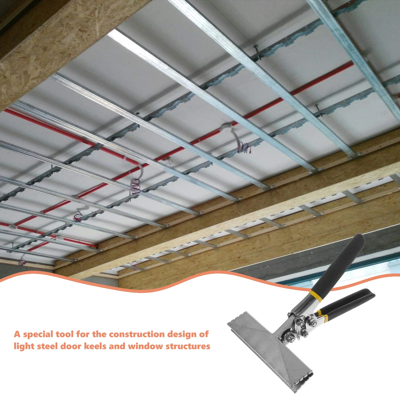 

Sheet Metal Bender Form Edge Seamer Flattening Tool 150mm Duckbill Pliers Hand Seamer Metal Bending Pliers for Roofing