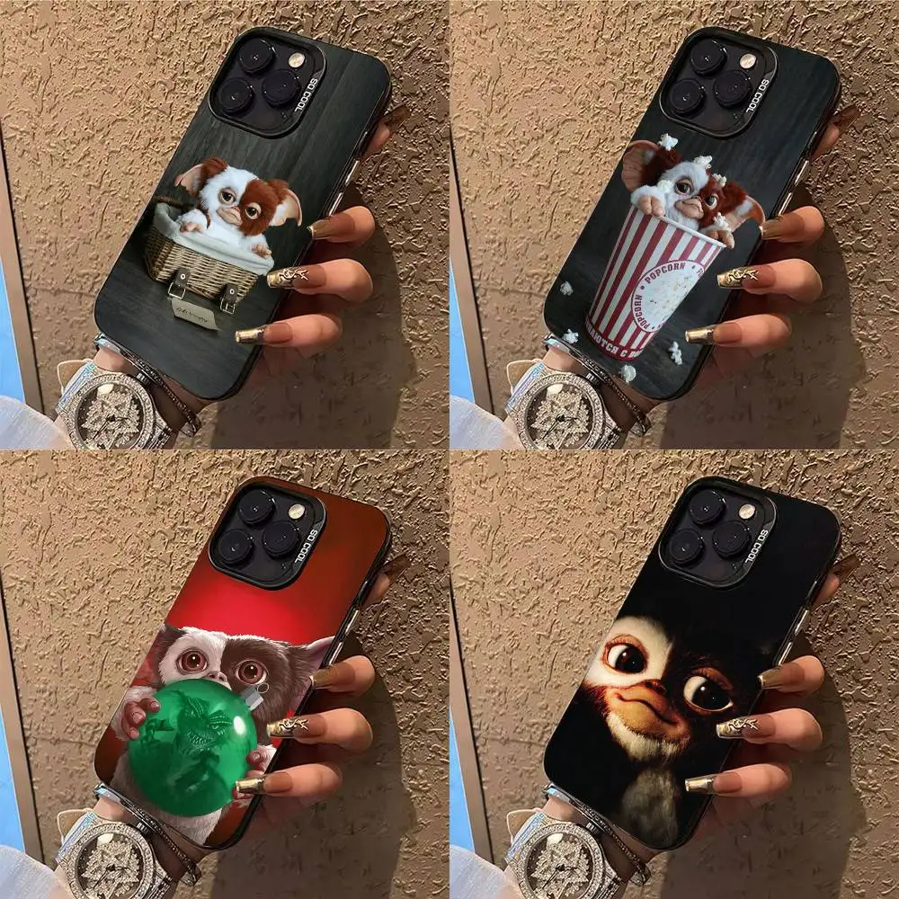 Чехол для телефона Gremlins Gizmo для iPhone 17,16,15,14,13,12,X,8,Pro,Max,Plus,E,SE4,Air,Mini IMD матовый черный