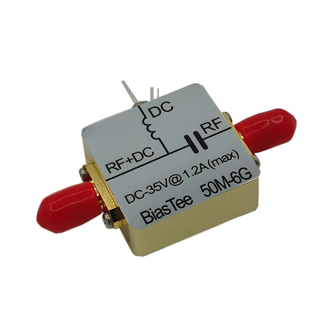 Antenna RF Feed Box Bias Coaxial Feed RF DC Blocking 1M-6GHz Low Insertion