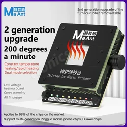MaAnt SL-2 Mini CPU Heating Glue Removal Table Phone PCB Motherboard Chip Magic Furnace Rubber Removal Working Station