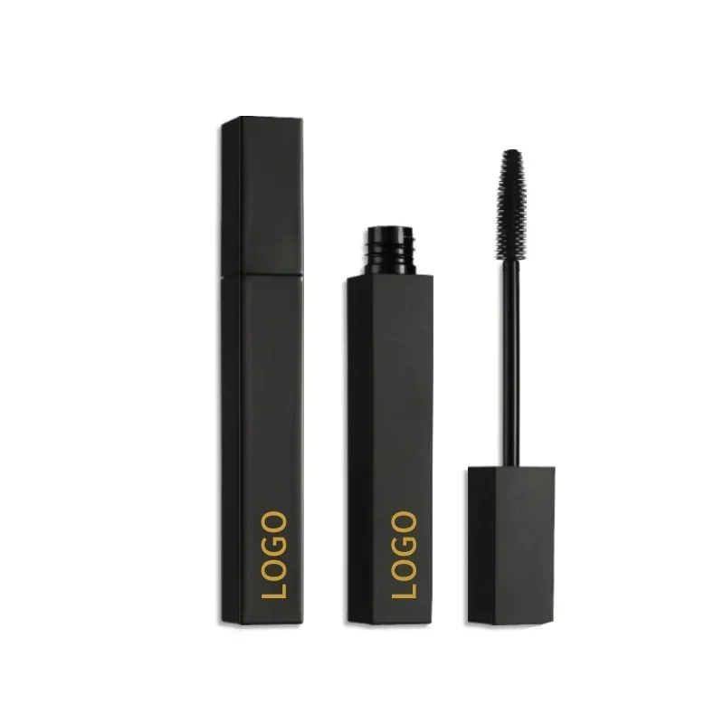 Private Label Mascara Custom Bulk Black Square Tube Lengthening Non-smudge Volumizing Waterproof Fast-Dry Long-lasting Makeup