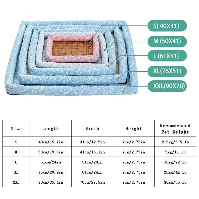 Dog Mat Cooling Sofa Pet Accessories Bed Small Breeds Dogs Blanket Cushions Products Baskets Large Big Cushion Pets Puppy Beds image 6