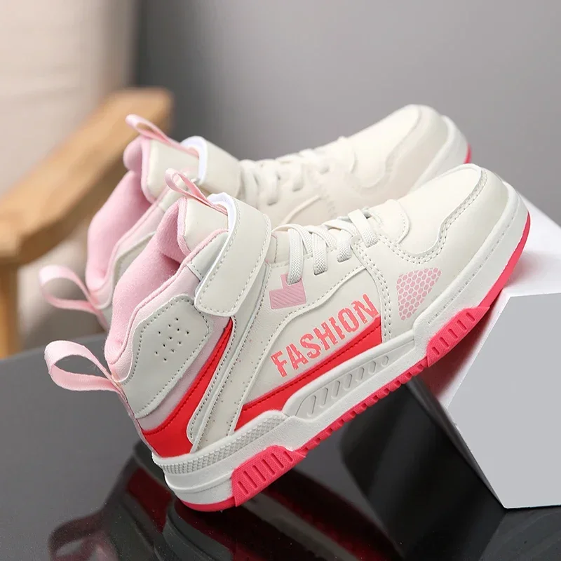 Fashion Girl Sneaker Children Casual Shoes Luxury High Top Autumn Kids Sneaker School Tennis Sports Shoes for Boy