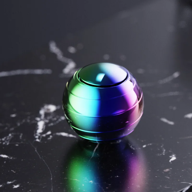 Boule Fidget Spinner EDC en métal, pointe supérieure rotative, Gadgets de bureau, soulage le Stress, jouet gyroscopique, décompression antistresse