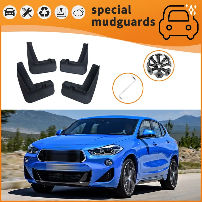 

For 18-23 BMW X2 models Mudguards Fender Mudflaps Front Rear Flares Splash Guards Cover Car Accessorie