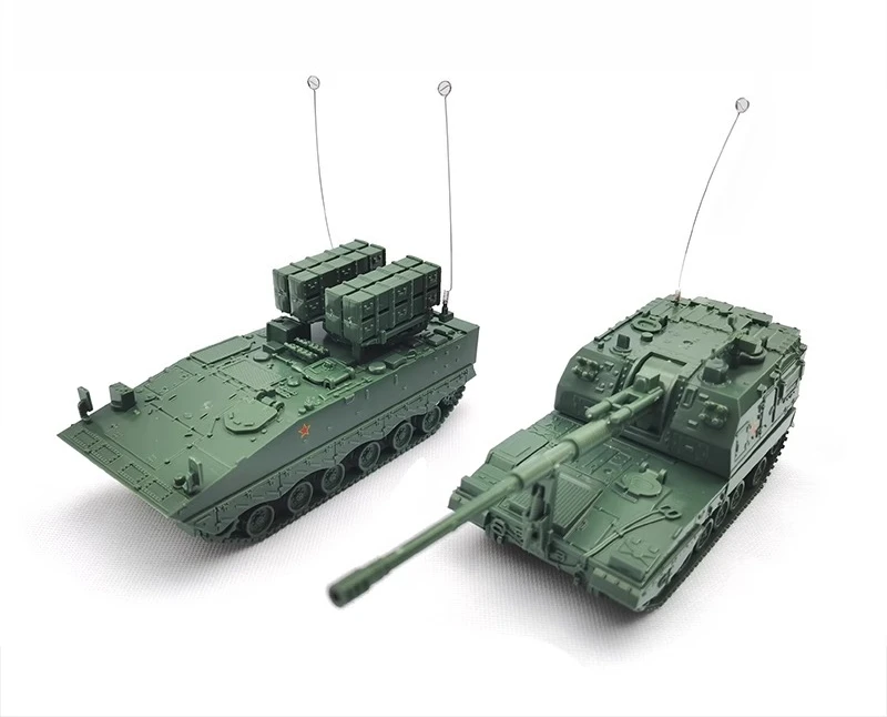4D 1/72 China 05 Self-propelled Howitzer Red Arrow 10 Anti-tank Missile Tank Military Assemble Model