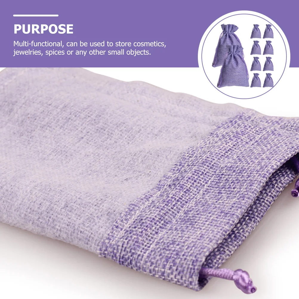 

10Pcs Linen Drawstring Bags Small Pouches for Jewelry Candy Party Favors Gifts Storage Drawstring Bag Party Gift Bag