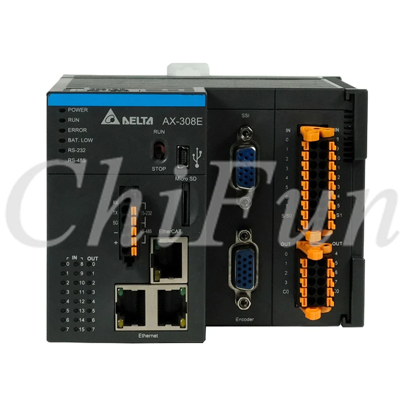 

DELTA CODESYS AX-308EA0MA1T 8-Axis Programmable controller 16DI 8DO CPU EtherCAT softmotion NPN output