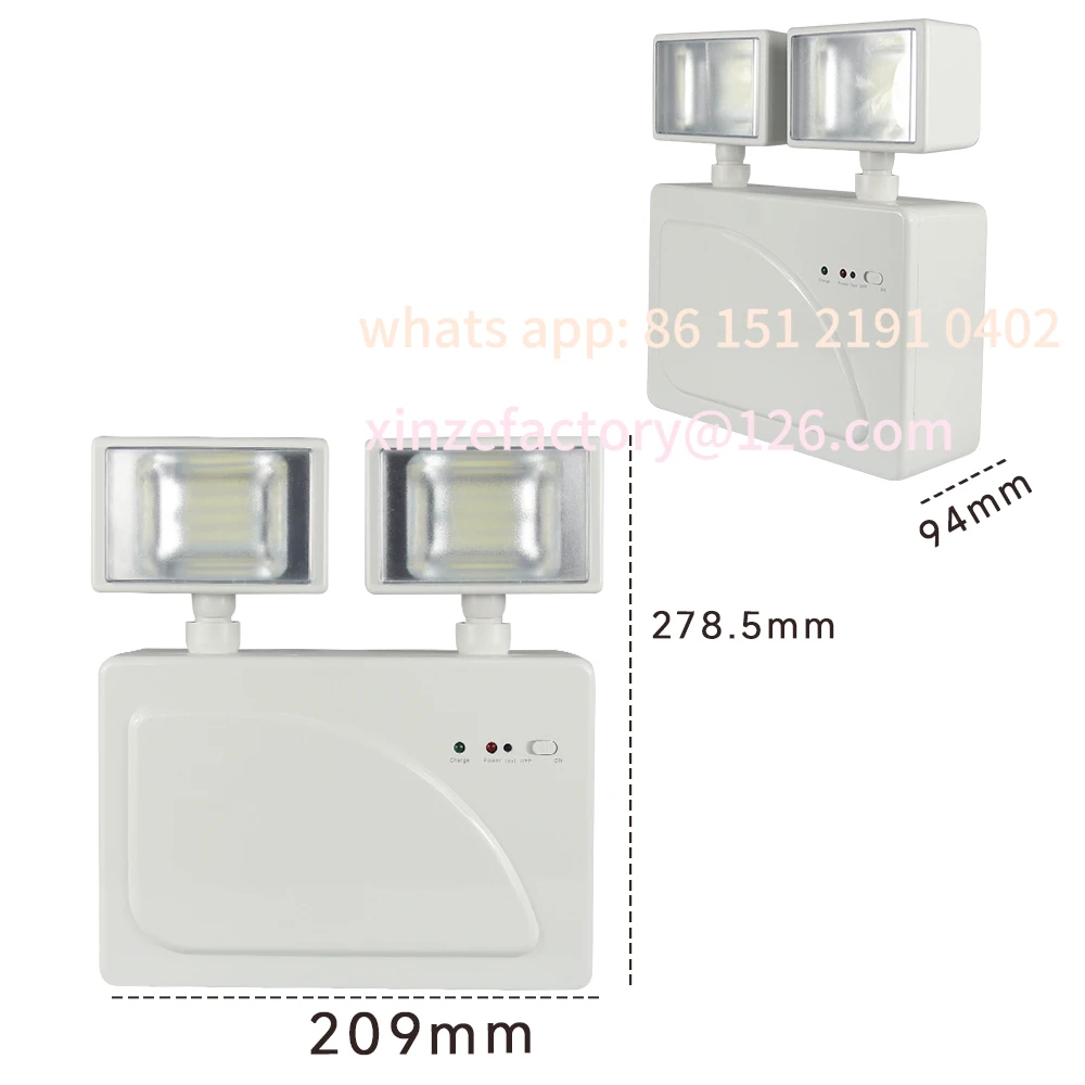 

Customizable Luce di emergenza LED a doppio punto DT-209