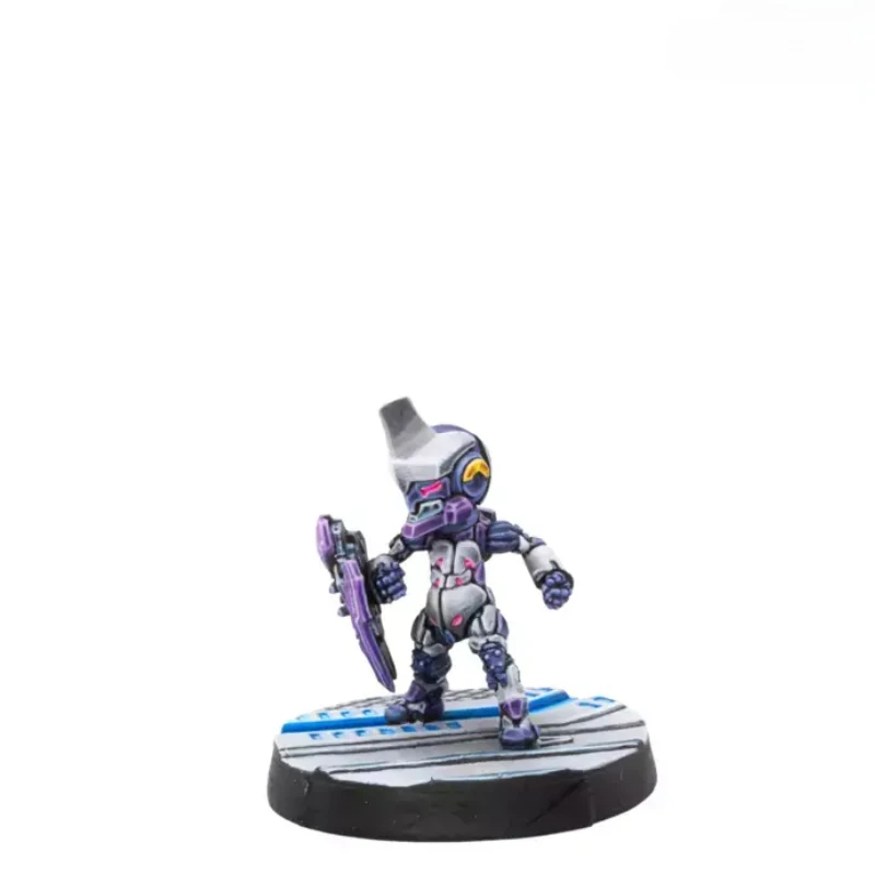 25mm Base Diecast Resin Assembled Model Kit War Game Chess PanOceania Agent and Matebot Unassembled Unpainted