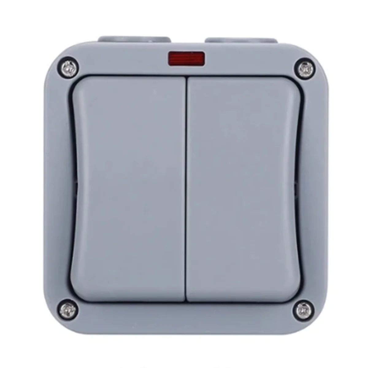 

IP66 Wall Electrical Switch 220V Light Waterproof on Off Security Button with Fixation Night in the Pc Power(B)
