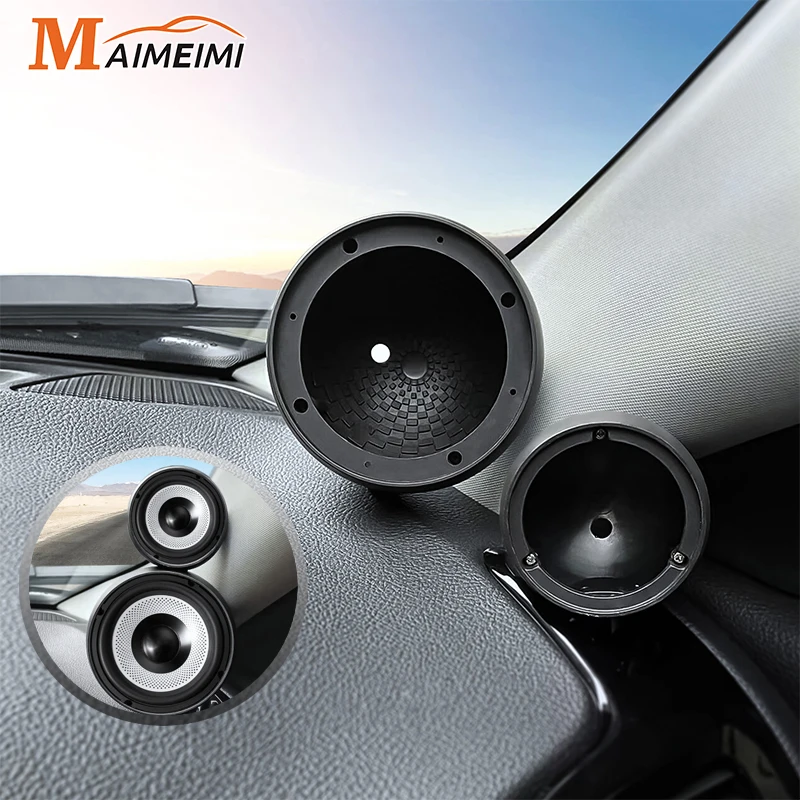

2pcs Universal Car Speaker Holder Bracket Shell Horn Bracket Audio Media Tri Frequency Inversion Mid High Tone Cup Shell Holder