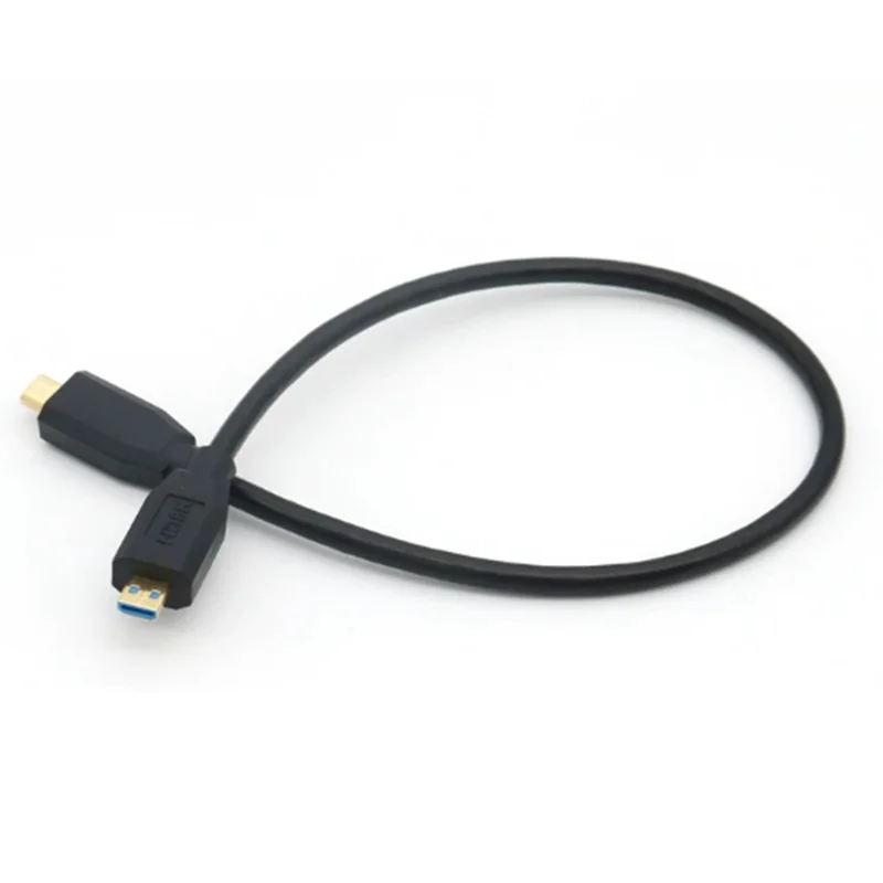 For HDTV, Camcorder, Game Player  Slim HD Cable Angled Micro HDMI Compatible Male to Male 8K/4K Gold Plated Extension Cable