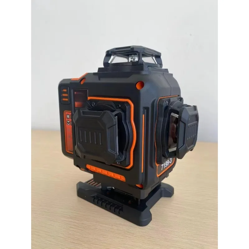 المهنية 360 °   ثلاثية الأبعاد 12 خط عالية الجودة مستوى الليزر متر أداة قياس البناء الهندسية ذاتية التسوية