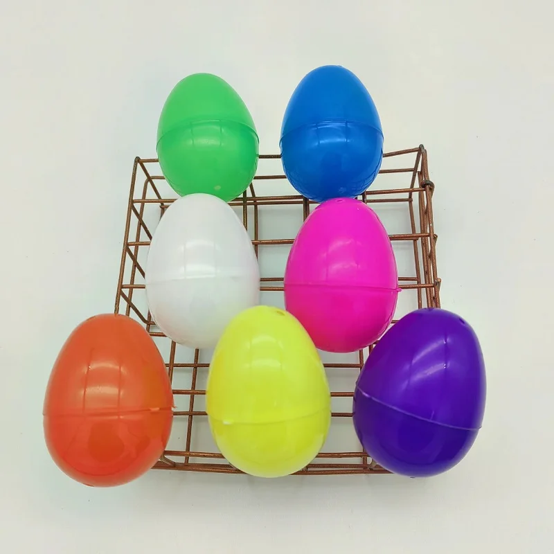 Easter plated egg plastic 20 in Pack 4 Unique Designs  Random Colors Openable