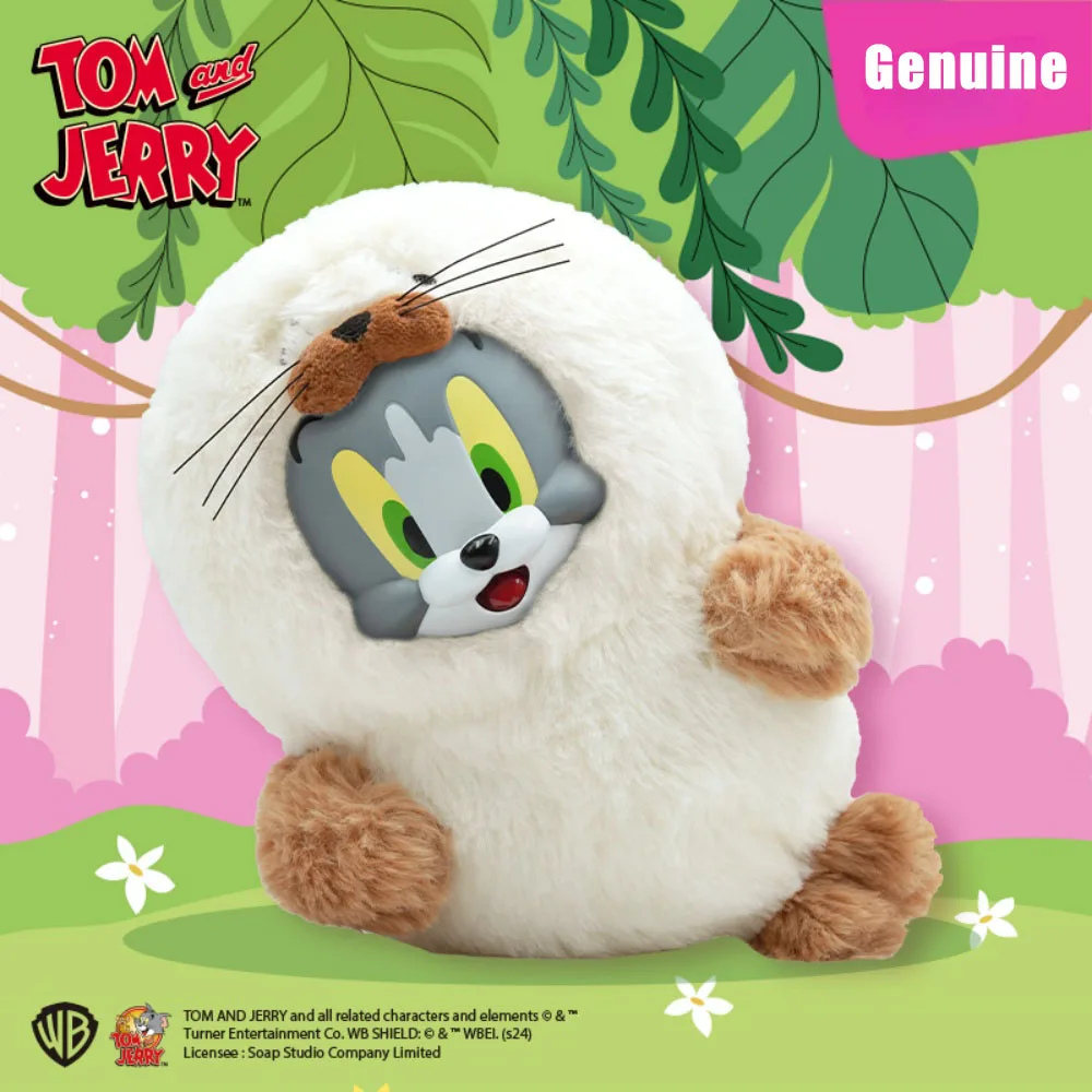 Genuine Tom and Jerry Plush Dolls Anime Cat Mouse Backpack Hanging Ornaments Figure Doll Stuffed Soft Girls Christmas Gifts